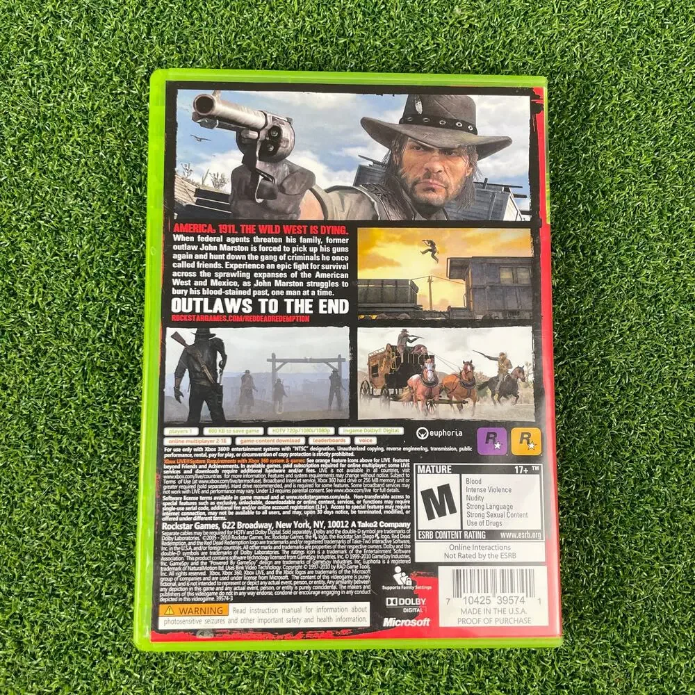 Red Dead Redemption Microsoft Xbox 360 2010
